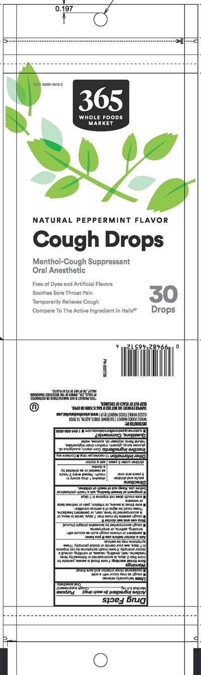 Wf 365 Natural Peppermint 30ct Cough Drops (Wf 365 Natural Peppermint 30ct Ndc 42681 6512 2)